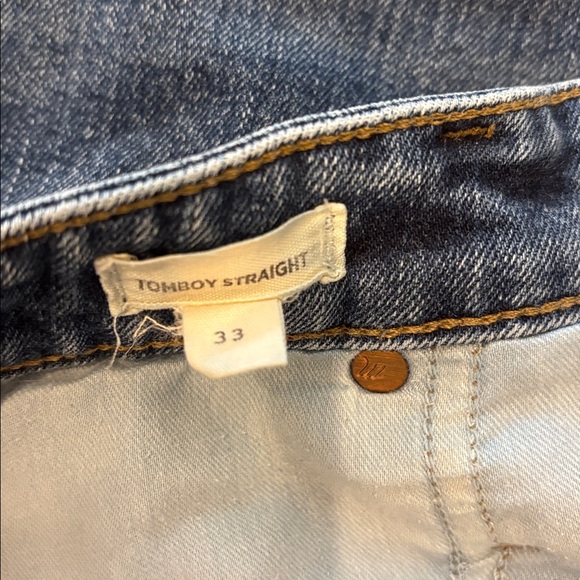 Madewell Tomboy Straight Jeans Plus Size 33 or 16 Stretch Sold Out - Picture 8 of 12